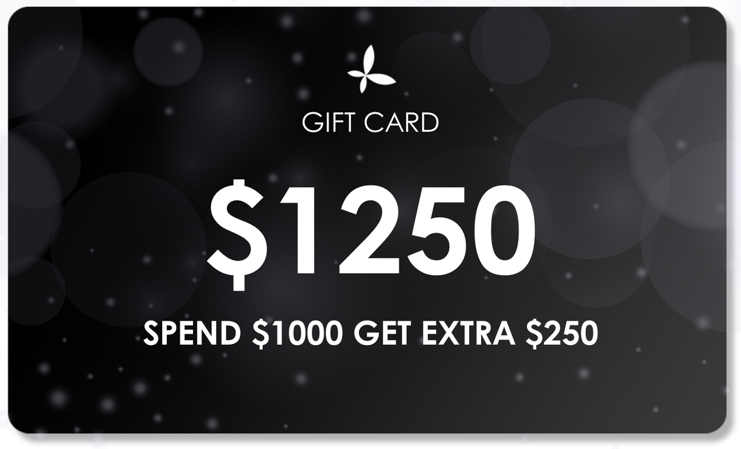 Buy $1000 Get Extra $250 Gift Card